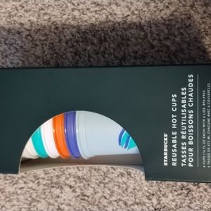 Starbucks hot reusable cup set